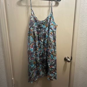 Teal multicolored shirt